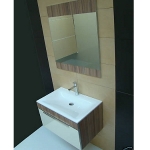 Badezimmereinrichtung - Badmöbelset aus Deutschland - Spiegel,Waschbecken