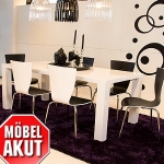 Esszimmereinrichtung - Esstisch - wei lackiert